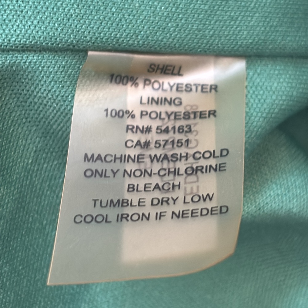 Ellen Tracy Elegant Green Sleeveless Belted Dress Size 10 - Picture 15 of 16